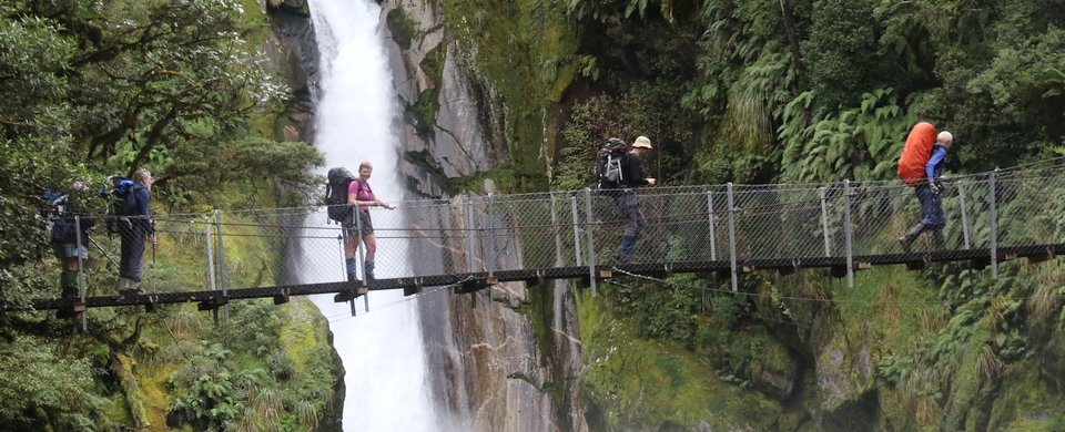 Giant Falls, Arthur Valley, Milford Track